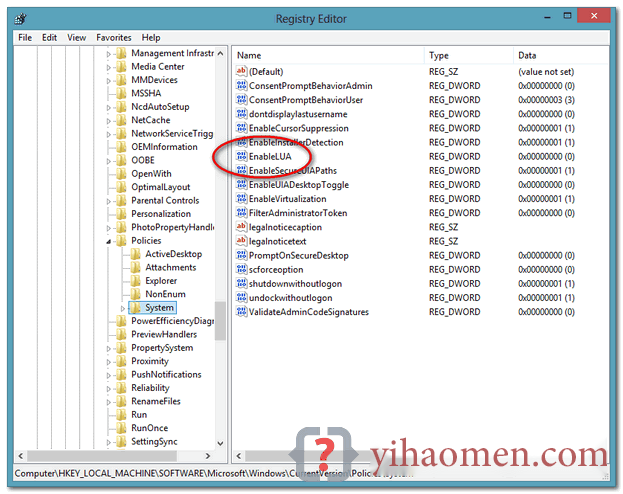 Cant create file in the C drive root directory  Windows 8