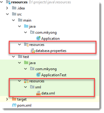 Java  Read a file from resources folder