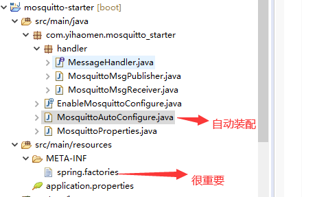 简单写了一个基于spring boot mosquitto 的starter