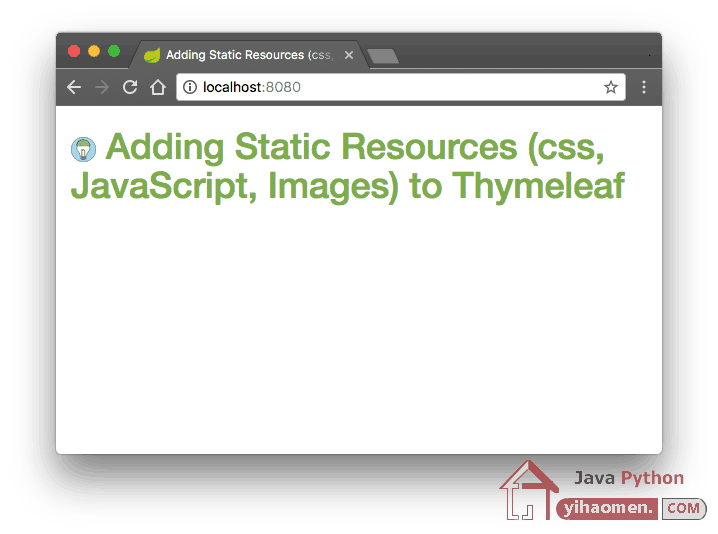 Adding Static Resources (css, JavaScript, Images) to Thymeleaf