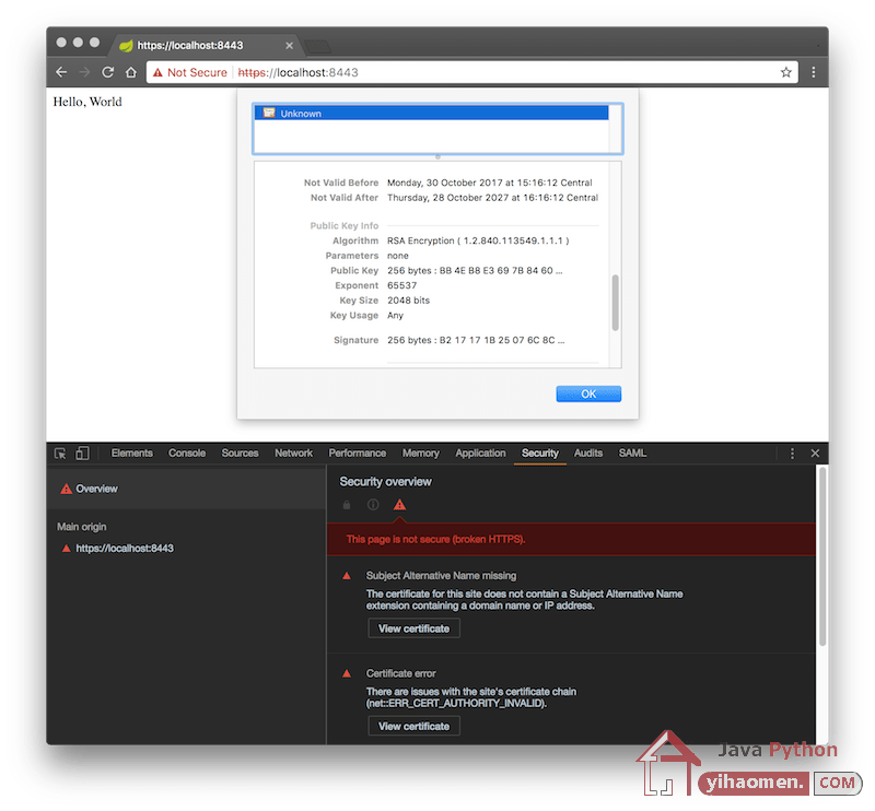 Spring Boot Configure Tomcat SSL over HTTPS