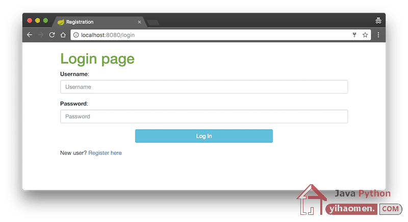 Spring Security User Registration with Hibernate and Thymeleaf