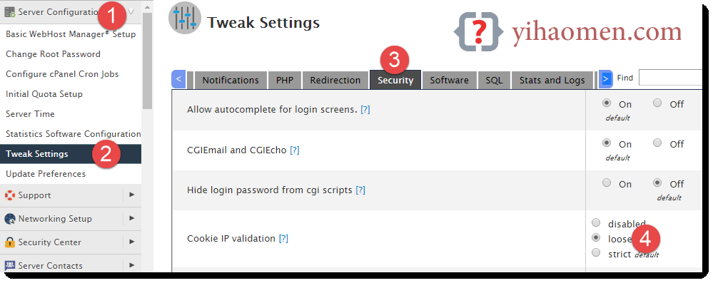 cPanel keeps prompting the login dialog