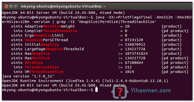 Find out your Java heap memory size