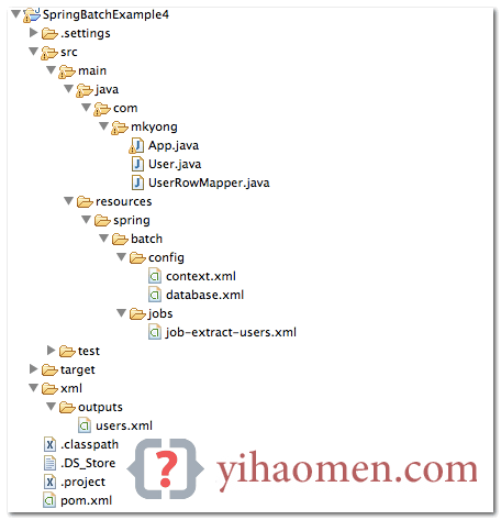Spring Batch Example – MySQL Database To XML