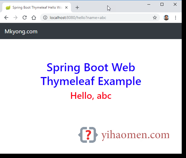 Spring Boot Hello World Example  Thymeleaf