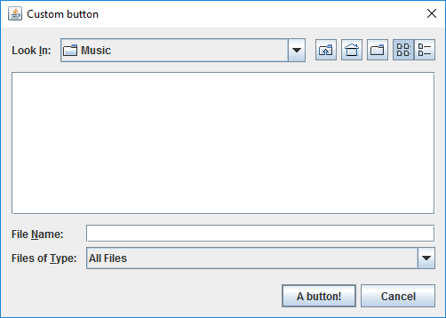 Java Swing  JFileChooser example